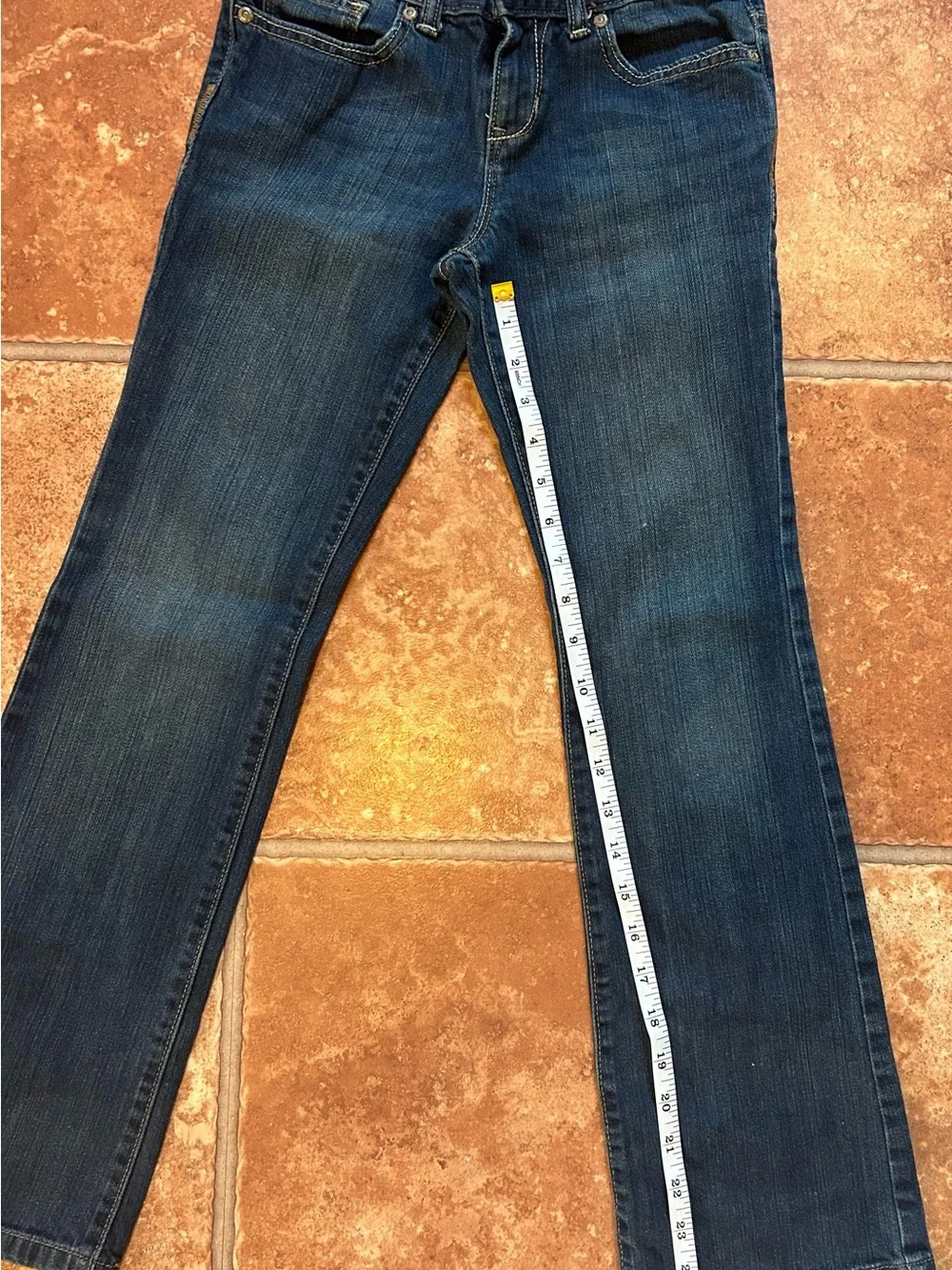Girls Old Navy Dark Blue Flare Jeans